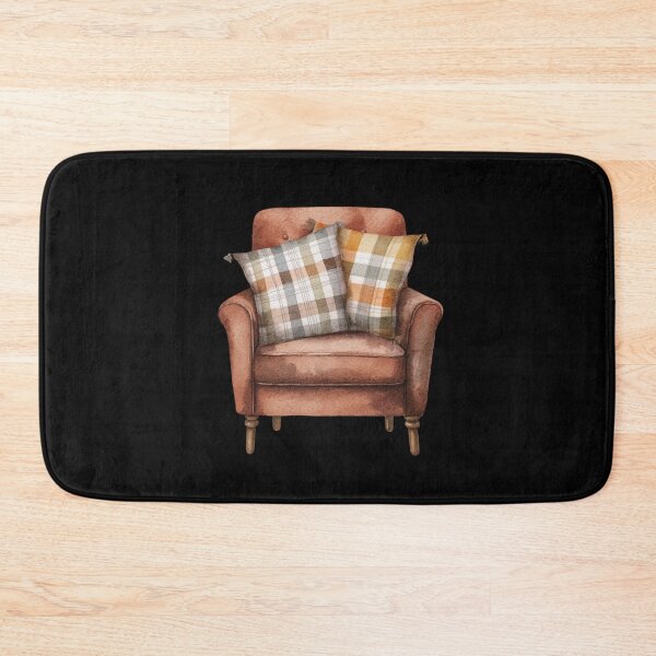 Item preview, Cozy Armchair with Plaid Cushions designed and sold by Hillonmary.