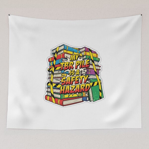 Item preview, My TBR Pile Is A Safety Hazard Funny Reader designed and sold by ryanguas.