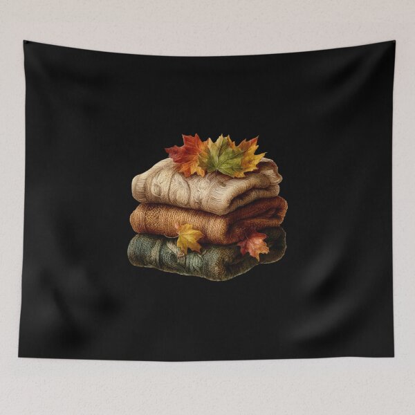 Item preview, Stacked Cozy Sweaters with Leaves designed and sold by Hillonmary.