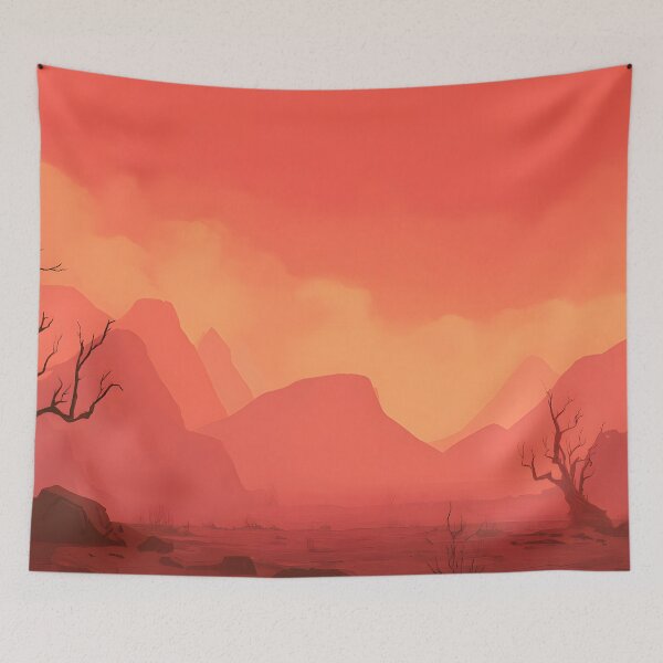 Item preview, Burning desert illustration designed and sold by ScienceRex.