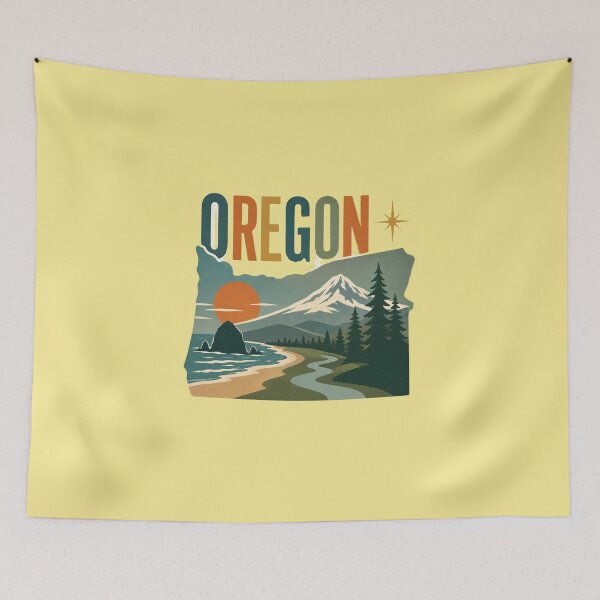 Item preview, Oregon Pacific Wonderland vintage travel emblem designed and sold by Rue Design Company.