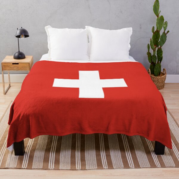 Item preview, Swiss Flag Pride Minimalist Switzerland National Flag Design designed and sold by NovaMoodCo.