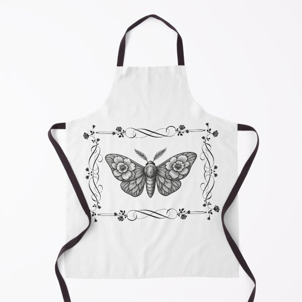 Item preview, Vintage Floral Moth Linework Illustration designed and sold by Alexacarmen.