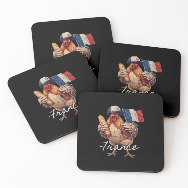 Item preview, France Rooster French Flag Baguette Bread Mascot designed and sold by Enea Kelo.