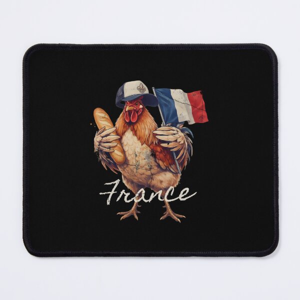 Item preview, France Rooster French Flag Baguette Bread Mascot designed and sold by Enea Kelo.