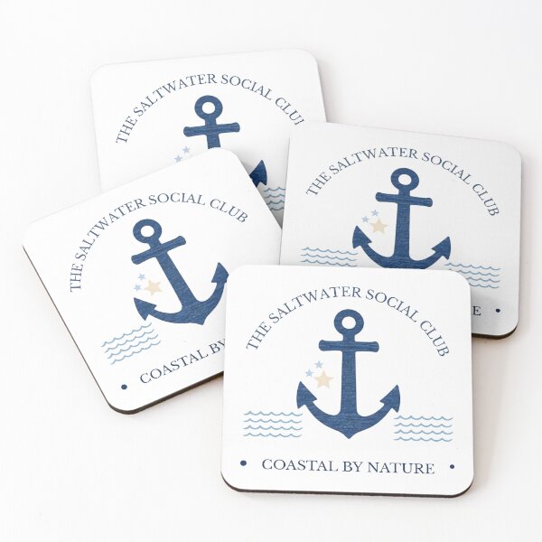 Item preview, The Saltwater Social Club — Coastal by Nature, Navy Anchor designed and sold by Clementine Club.