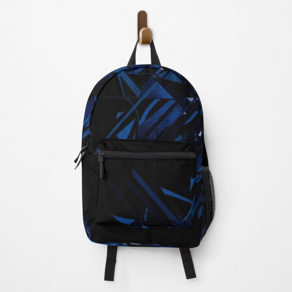 Item preview, Modern Line Cool Geometry White Black Mid-Blue designed and sold by wingsart21.