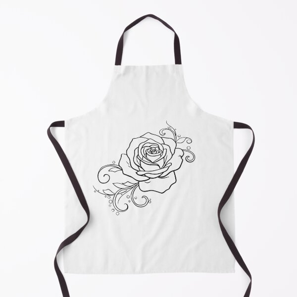 Item preview, Elegant Rose Floral Line Art designed and sold by ArtPer-design.