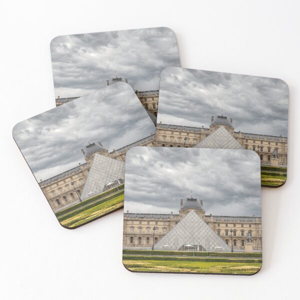 Item preview, Paris, France - The Louvre Pyramid Under Dramatic Skies designed and sold by jrtwynam.