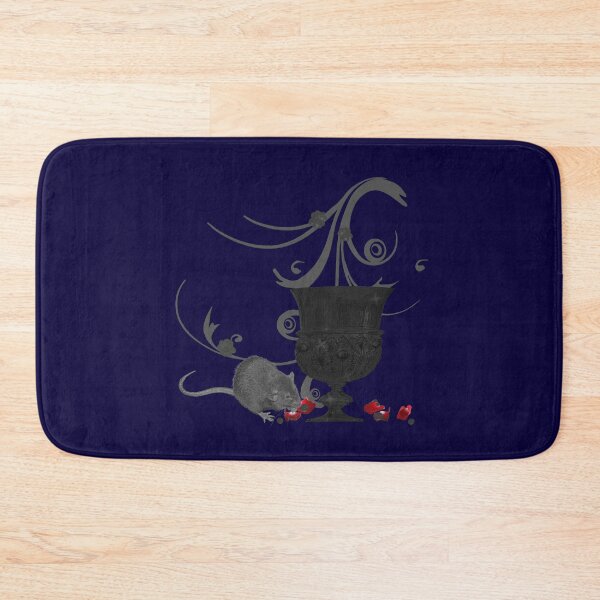 Item preview, Goth moose with rat, goth, rose petals, popular tribal patterns designed and sold by Kirei-Lily.