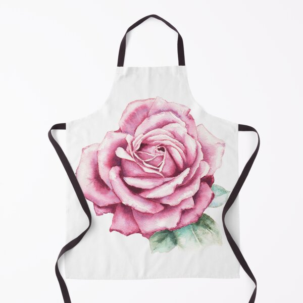 Item preview, Fabulous Rose Watercolor Calm Red Pink Garden Rose Botanical Art designed and sold by art-tee-ua.