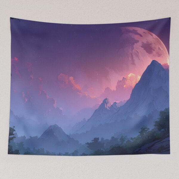 Item preview, Alien planet illustration designed and sold by ScienceRex.