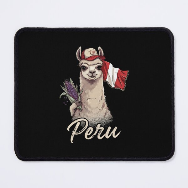 Item preview, Peru Llama Peruvian Flag Purple Corn Maiz Morado Mascot designed and sold by Enea Kelo.