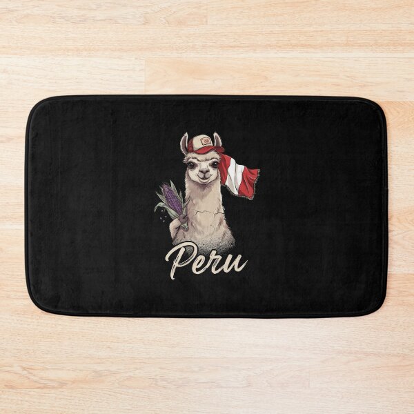 Item preview, Peru Llama Peruvian Flag Purple Corn Maiz Morado Mascot designed and sold by Enea Kelo.