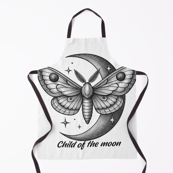 Item preview, Child Of The Moon Celestial Moth Linework designed and sold by Alexacarmen.