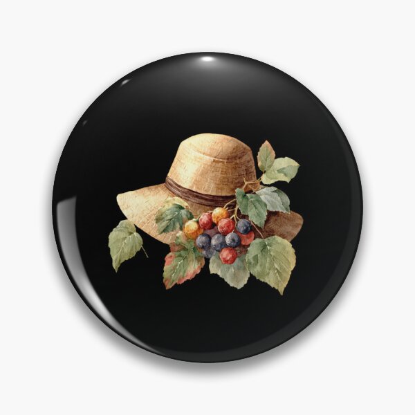 Item preview, Straw Hat with Grapes designed and sold by Hillonmary.