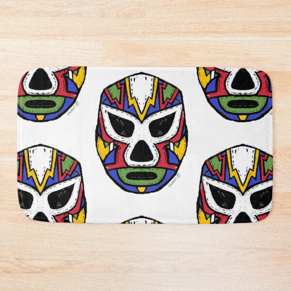 Item preview, El Trueno - The Thunder– Lucha Mask No. 09 | Original Graphic Folk Art by GWART designed and sold by GWARTGB.