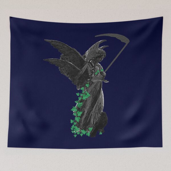 Item preview, Angel Statue canvas structure Goth, raven, christmas gift goth, wonderful gothic art designed and sold by Kirei-Lily.