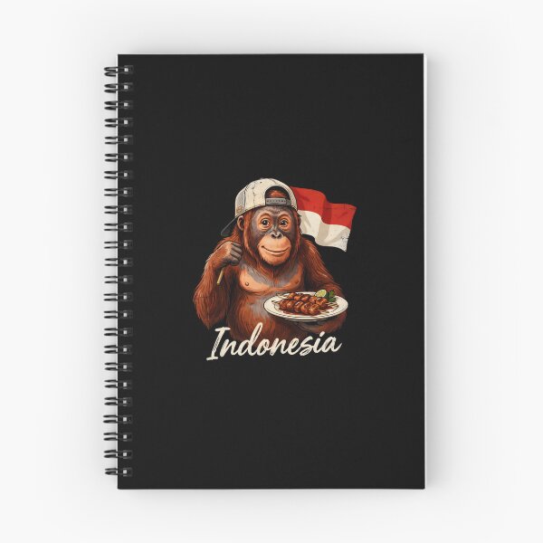 Item preview, Indonesia Orangutan Indonesian Flag Satay Skewer Mascot designed and sold by Enea Kelo.