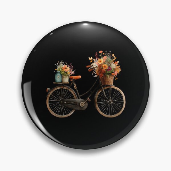 Item preview, Vintage Bicycle with Flower Baskets designed and sold by Hillonmary.