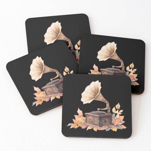 Item preview, Vintage Gramophone with Autumn Leaves designed and sold by Hillonmary.