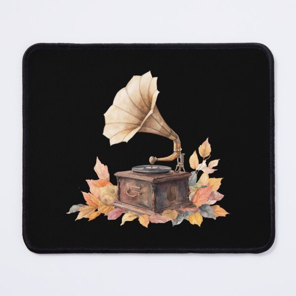 Item preview, Vintage Gramophone with Autumn Leaves designed and sold by Hillonmary.