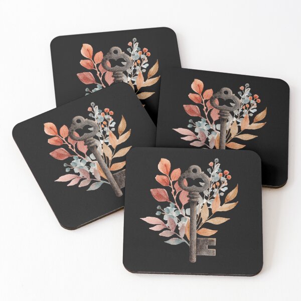 Item preview, Vintage Key with Autumn Leaves designed and sold by Hillonmary.