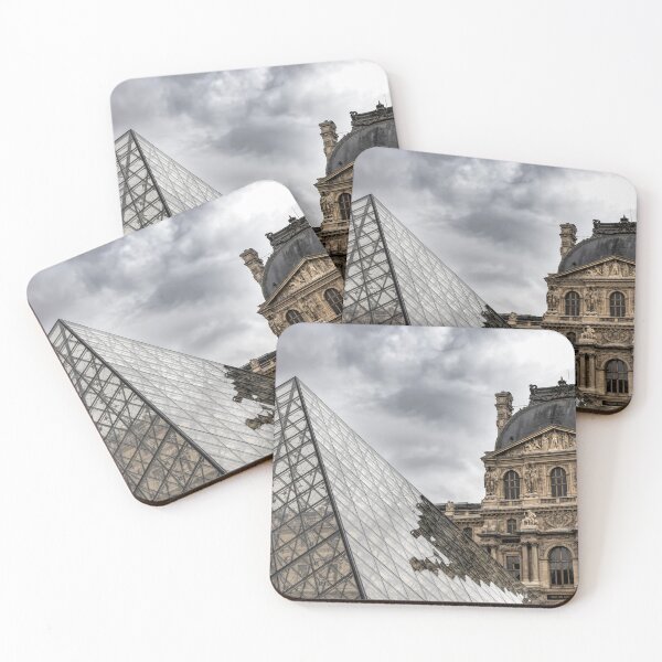 Item preview, Paris, France - Louvre Pyramid and Historic Museum Facade designed and sold by jrtwynam.