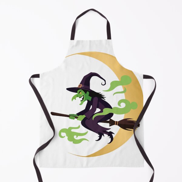 Item preview, Classic Wicked Witch Flying on Broomstick with Crescent Moon designed and sold by Alexacarmen.