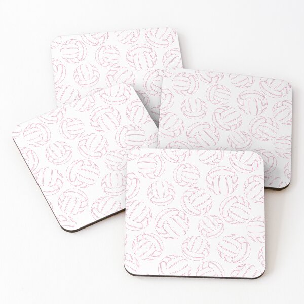 Item preview, Pink line art sketch volleyballs designed and sold by katzdzynes.