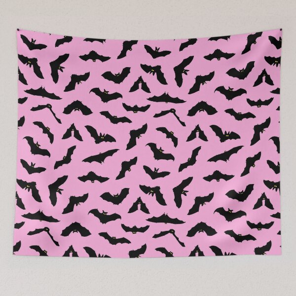 Item preview, Pastel Pink Halloween Bat Pattern designed and sold by Julie Erin Designs.