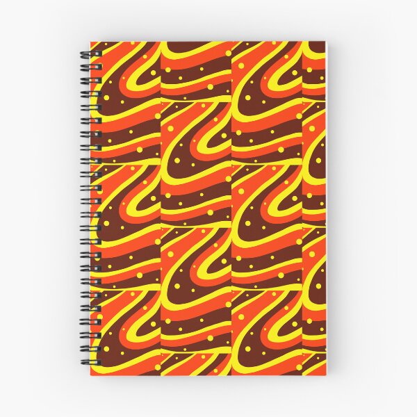 Item preview, Red orange with yellow  fluid abstract art designed and sold by Blooom313.