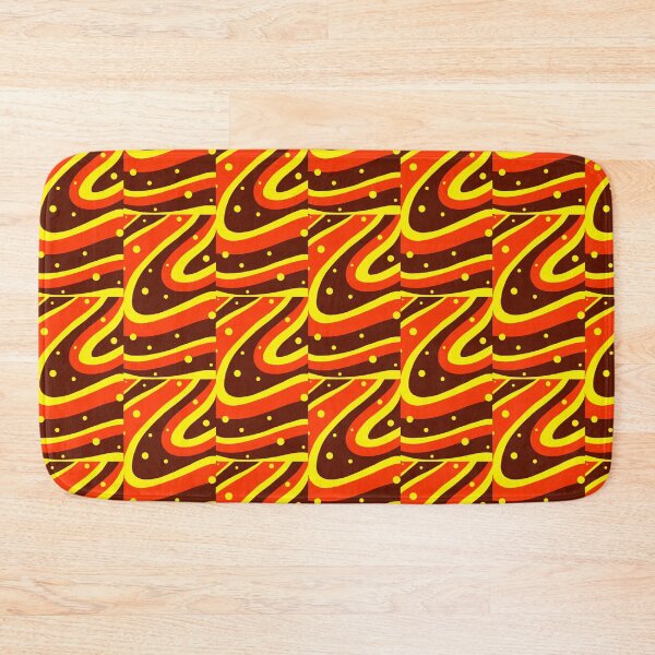 Item preview, Red orange with yellow  fluid abstract art designed and sold by Blooom313.
