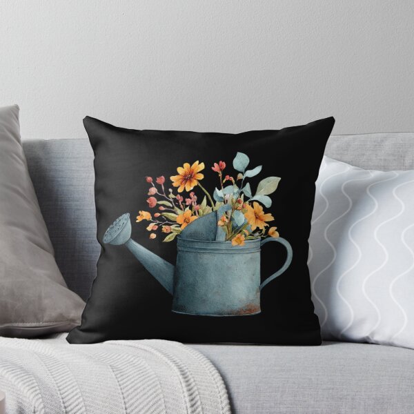 Item preview, Vintage Watering Can with Flowers designed and sold by Hillonmary.