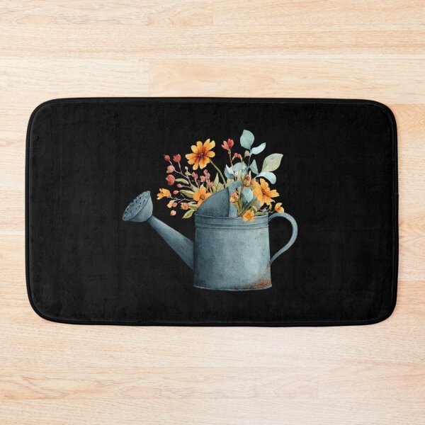Item preview, Vintage Watering Can with Flowers designed and sold by Hillonmary.