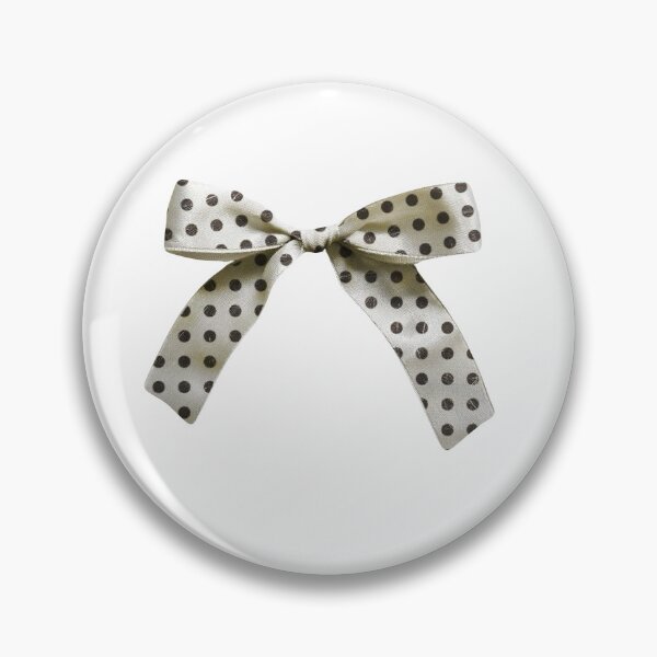 Item preview, cute vintage whimsy polka dot bow black and white designed and sold by ellmoswrld.