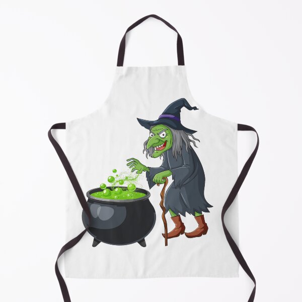 Item preview, Wicked Green Witch Brewing Potion in Cauldron designed and sold by Alexacarmen.