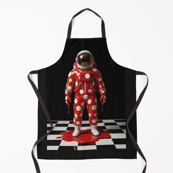 Item preview, Surreal Melting Astronaut Red Polka Dot Pop Art designed and sold by YourColorsWall.