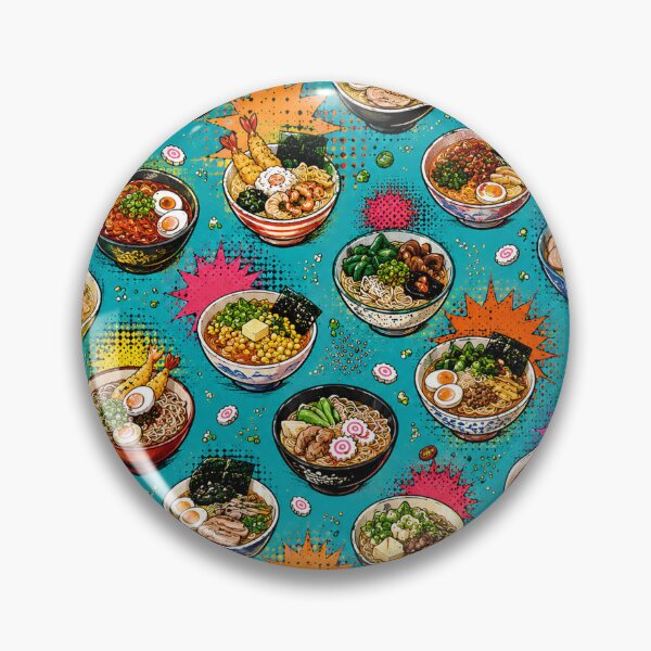 Item preview, Ramen Bowl Pop Art Pattern for Japanese Food and Noodle Lovers designed and sold by TM DESIGNS AND MORE.
