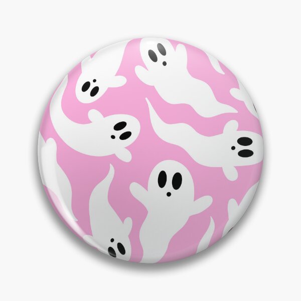 Item preview, Pastel Pink Halloween Ghost Pattern designed and sold by Julie Erin Designs.