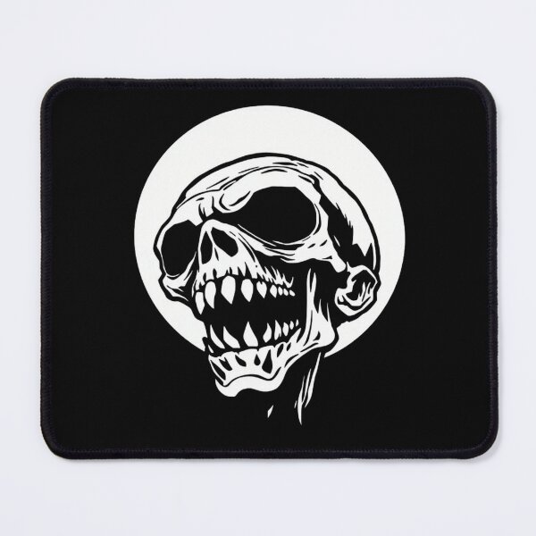 Item preview, Hardcore Metal Screaming Skull Halo Graphic designed and sold by ERODED SELF.