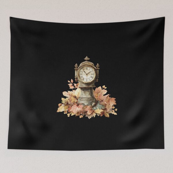 Item preview, Vintage Clock with Autumn Leaves designed and sold by Hillonmary.