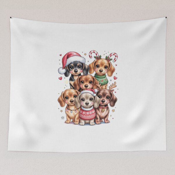 Item preview, Cute Christmas Puppies designed and sold by jkrphoto.