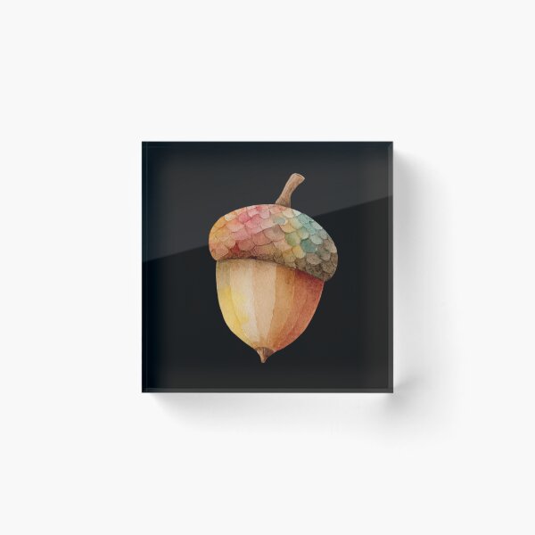 Item preview, Colorful Acorn on White Background designed and sold by Hillonmary.