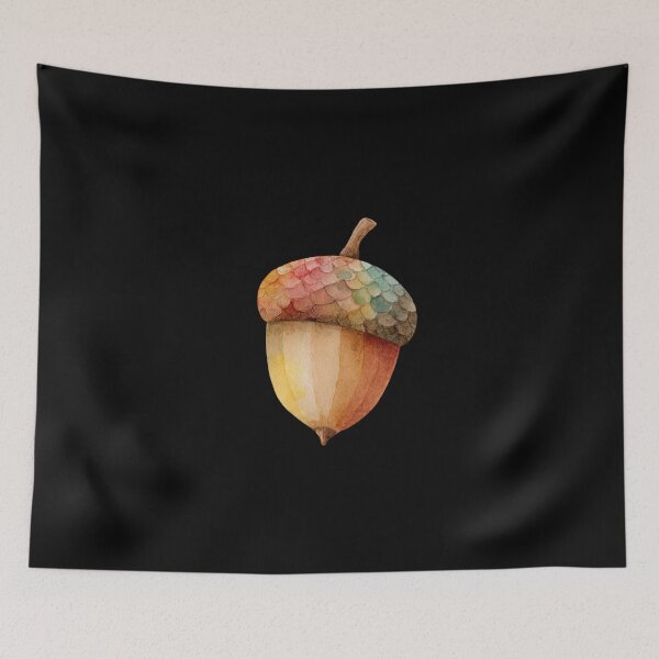 Item preview, Colorful Acorn on White Background designed and sold by Hillonmary.
