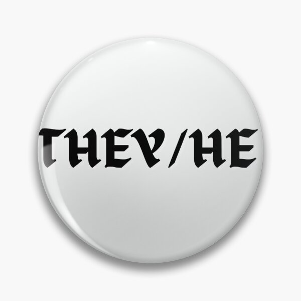 Item preview, Pronoun (They/He) designed and sold by feelinthrifty.