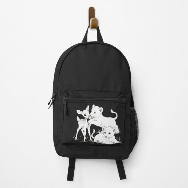 Item preview, Unlikely Friends — Baby Lion & Fawn Pencil Art designed and sold by NewGen-For-You.