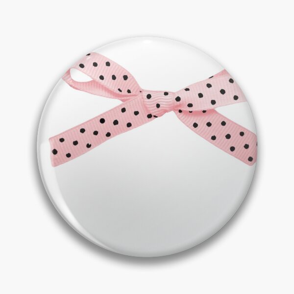 Item preview, vintage whimsy pink and black polka dot bow ribbon designed and sold by ellmoswrld.