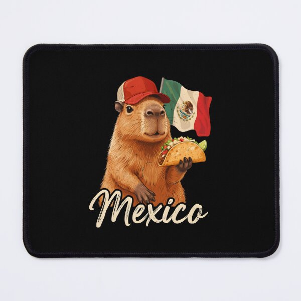 Item preview, Mexico Capybara Mexican Flag Loaded Beef Taco Mascot designed and sold by Enea Kelo.