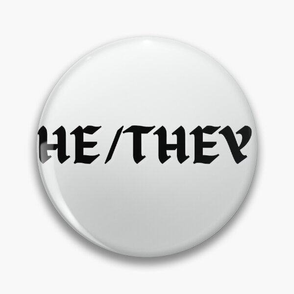 Item preview, Pronoun (He/They) designed and sold by feelinthrifty.